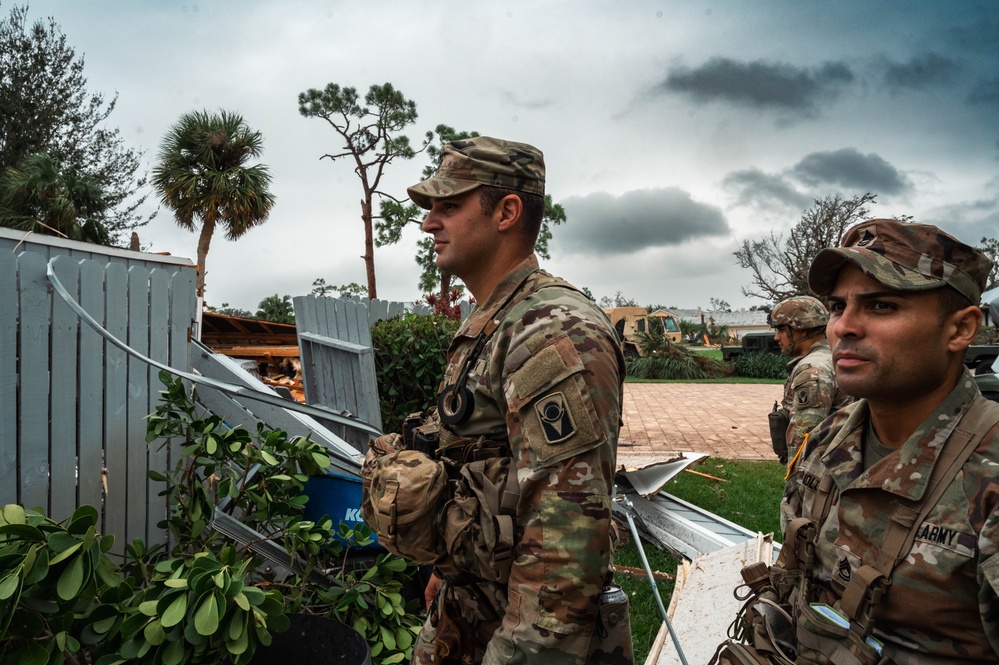 Florida, South Carolina Guard assist in search and rescue operations in tornado-torn east Florida in Milton aftermath