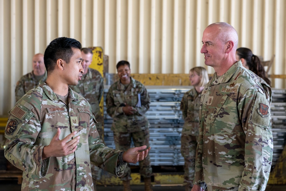 CSAF, CMSAF discuss reoptimization and mobility ops in contested environment at Travis AFB 