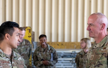 CSAF, CMSAF discuss reoptimization and mobility ops in contested environment at Travis AFB 