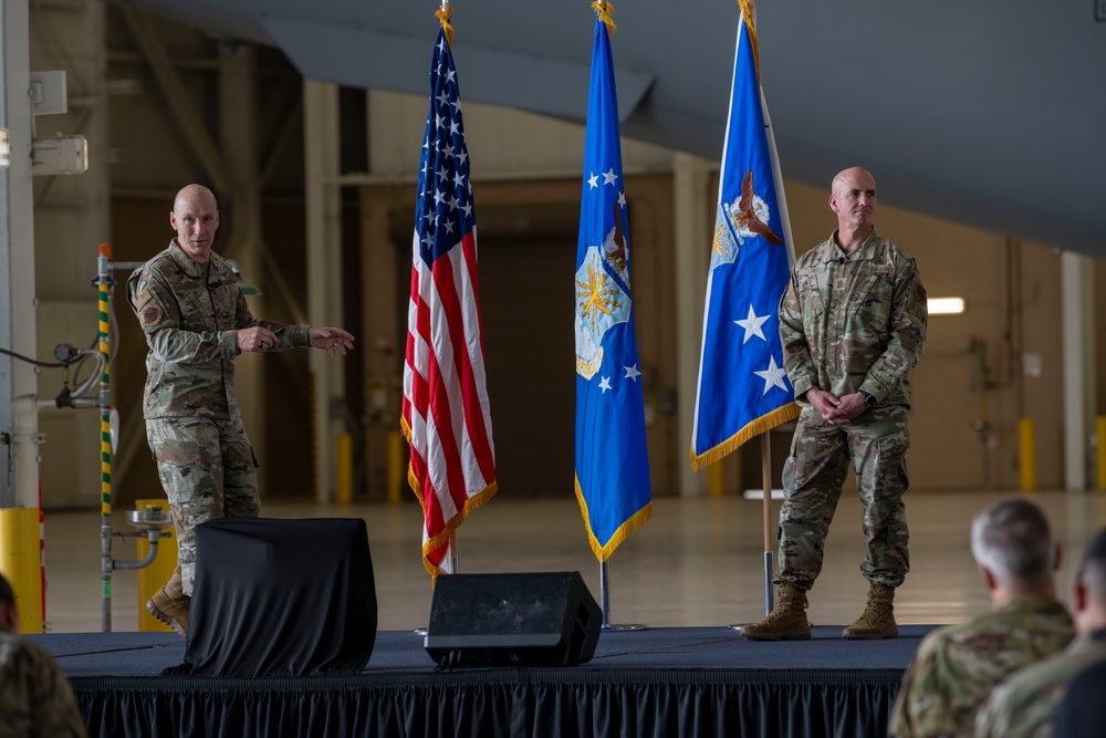 CSAF, CMSAF discuss reoptimization and mobility ops in contested environment at Travis AFB 