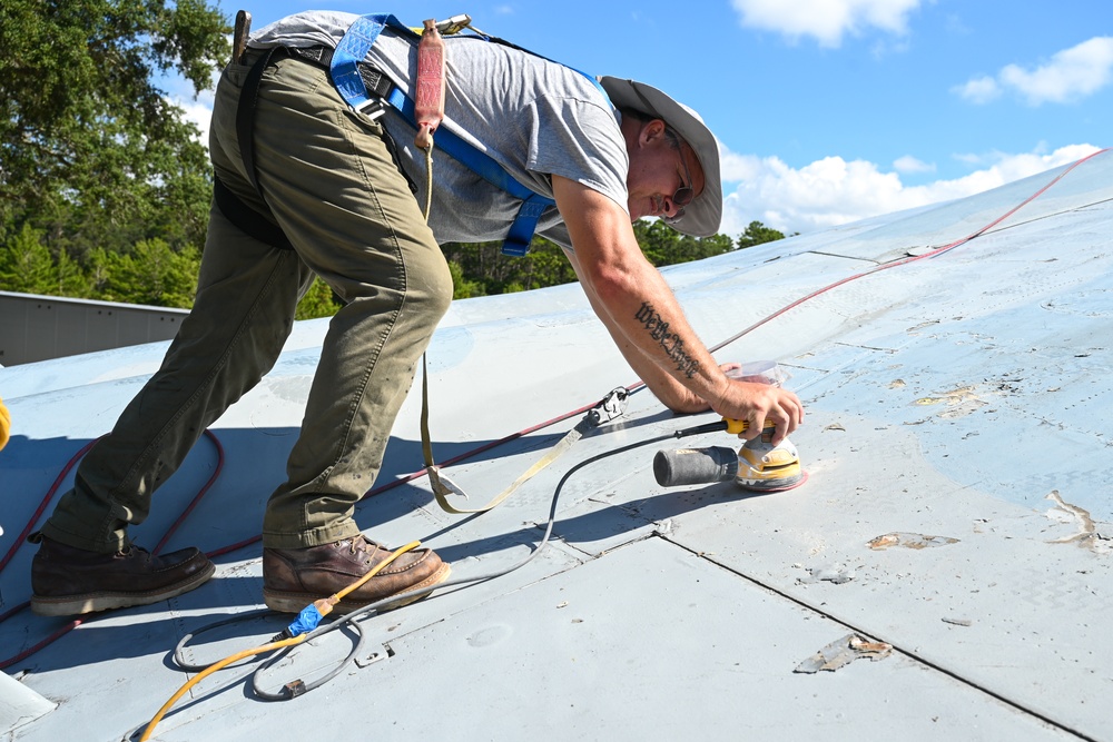 33 FW F-15 static undergoes restoration