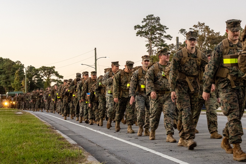 2nd Medical Battalion Conducts Six- Mile Hike