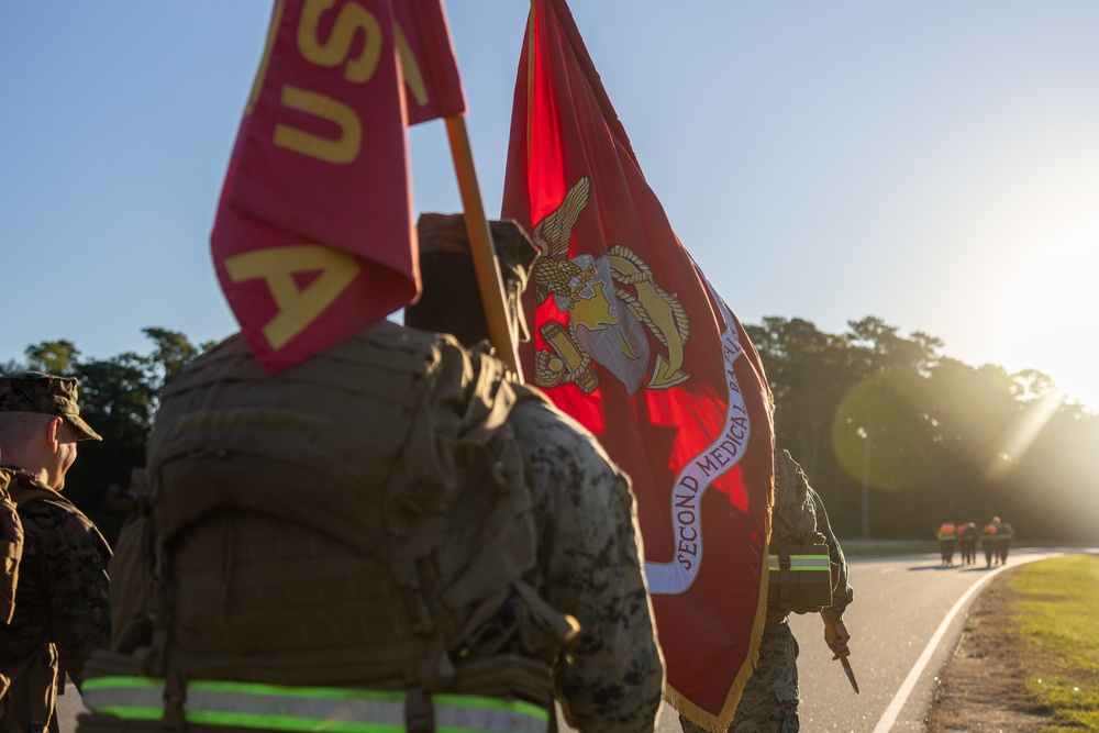 2nd Medical Battalion Conducts Six- Mile Hike