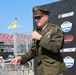 Army Reserve Soldier and country music star Craig Morgan performs the National Anthem alongside the 313th Army Band at the YellaWood 500