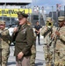 Army Reserve Soldier and country music star Craig Morgan performs the National Anthem alongside the 313th Army Band at the YellaWood 500