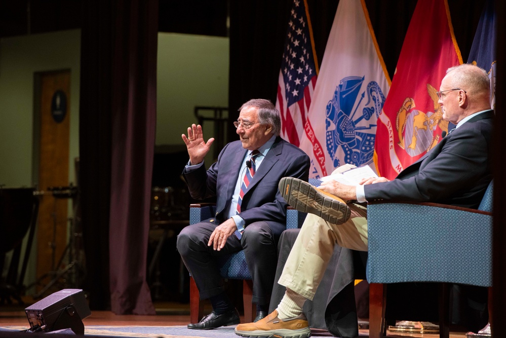 Former SECDEF Panetta Shared Concerns, Insights During Guest Lecture at NPS