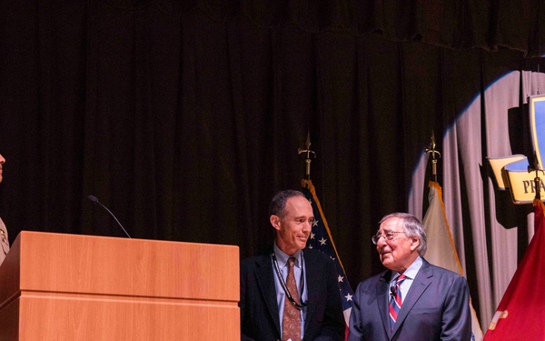 Former SECDEF Panetta Shared Concerns, Insights During Guest Lecture at NPS