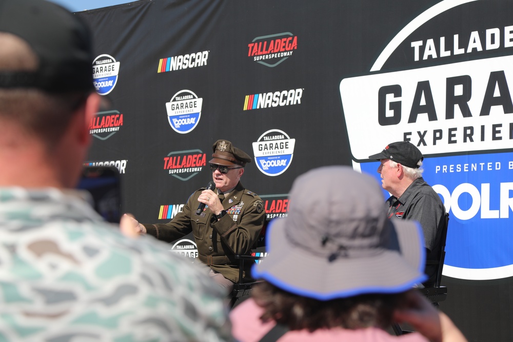 Army Reserve Soldier and Country Music singer Craig Morgan joins the 313th Army Band to perform the National Anthem at Talladega