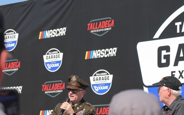 Army Reserve Soldier and Country Music singer Craig Morgan joins the 313th Army Band to perform the National Anthem at Talladega