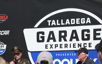 Army Reserve Soldier and Country Music singer Craig Morgan joins the 313th Army Band to perform the National Anthem at Talladega