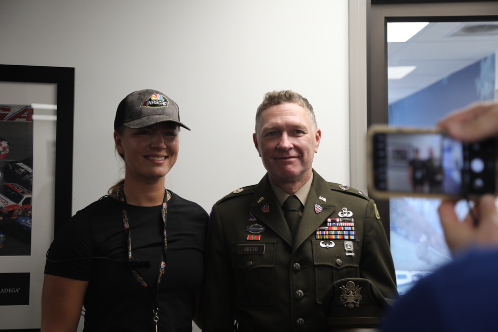 Army Reserve Soldier and Country Music singer Craig Morgan joins the 313th Army Band to perform the National Anthem at Talladega