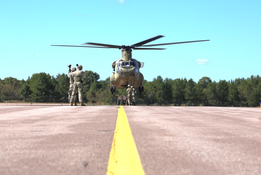 89B sling-load training operations at Fort McCoy