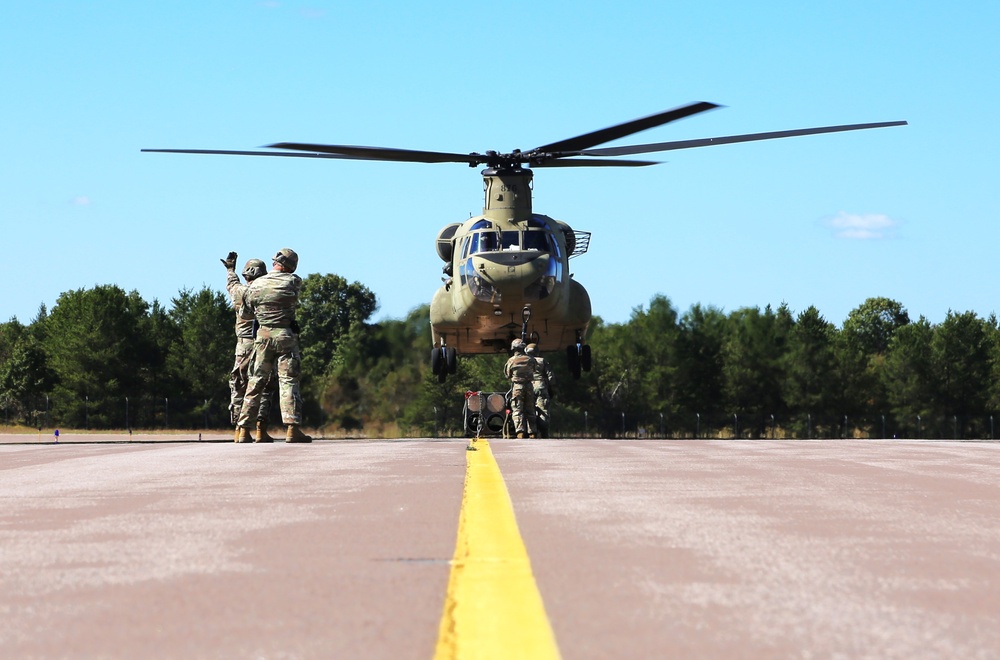 89B sling-load training operations at Fort McCoy