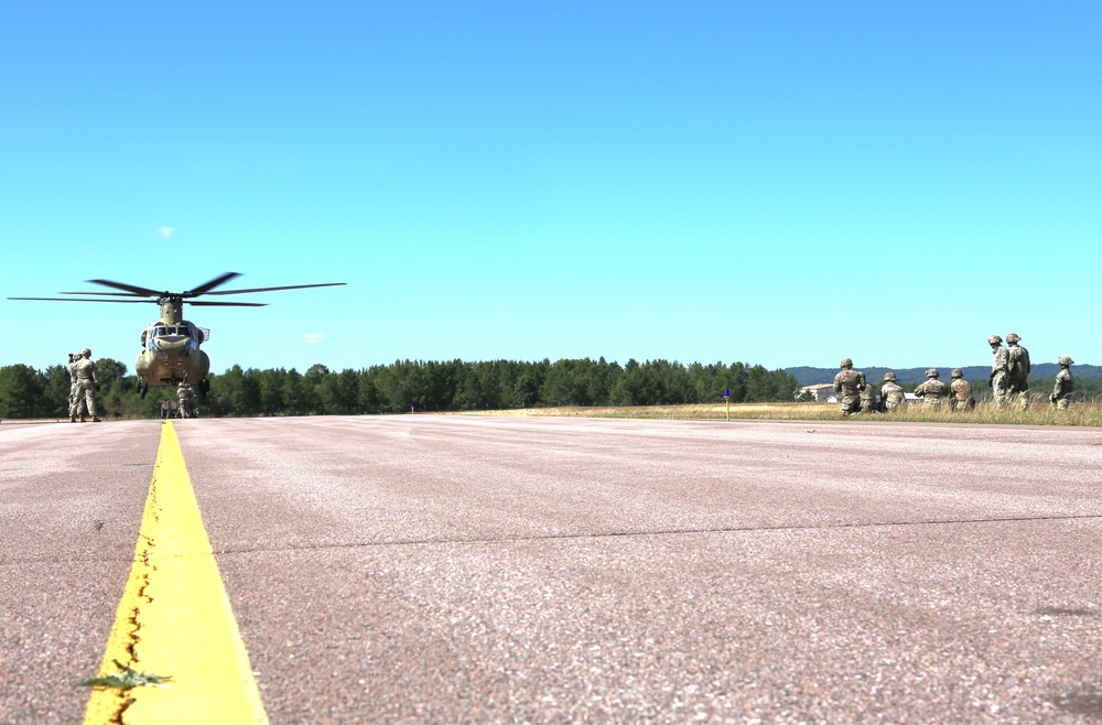 89B sling-load training operations at Fort McCoy