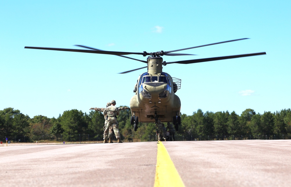 89B sling-load training operations at Fort McCoy