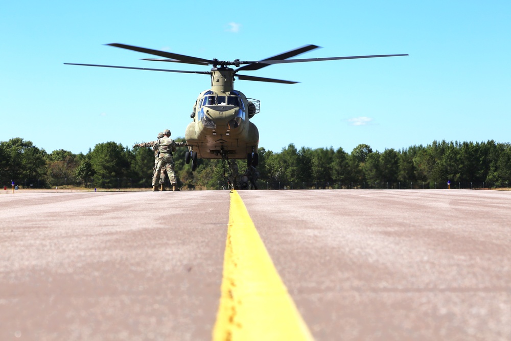 89B sling-load training operations at Fort McCoy