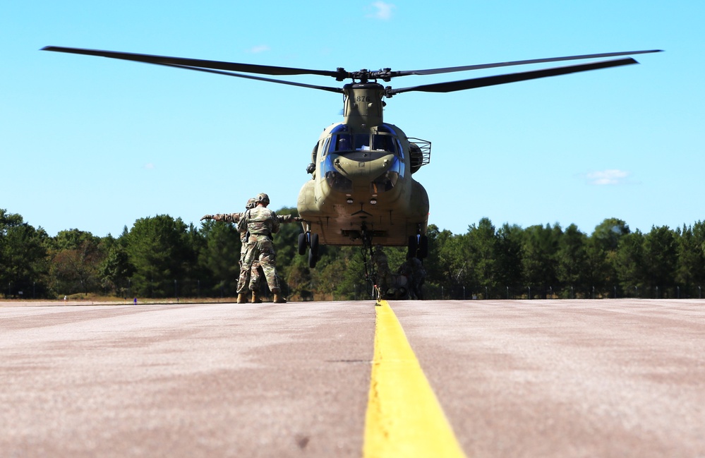 89B sling-load training operations at Fort McCoy