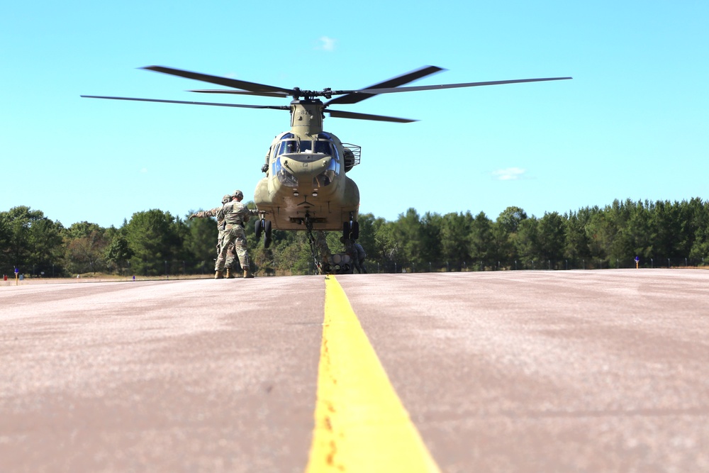 89B sling-load training operations at Fort McCoy