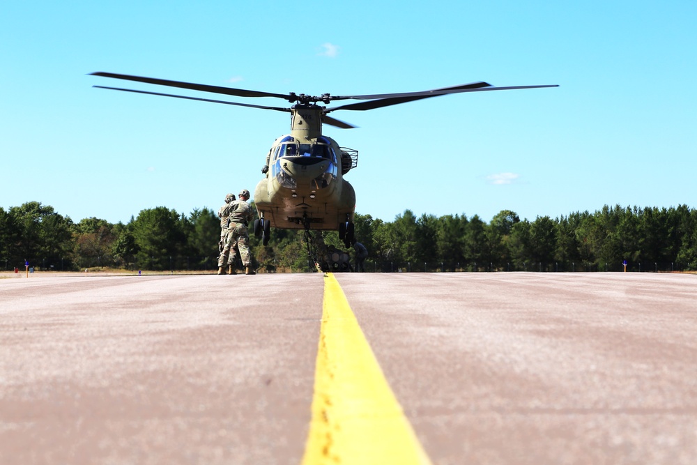 89B sling-load training operations at Fort McCoy