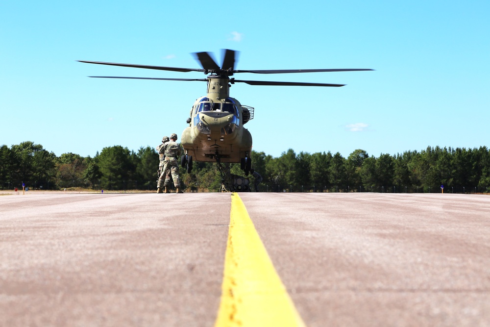 89B sling-load training operations at Fort McCoy