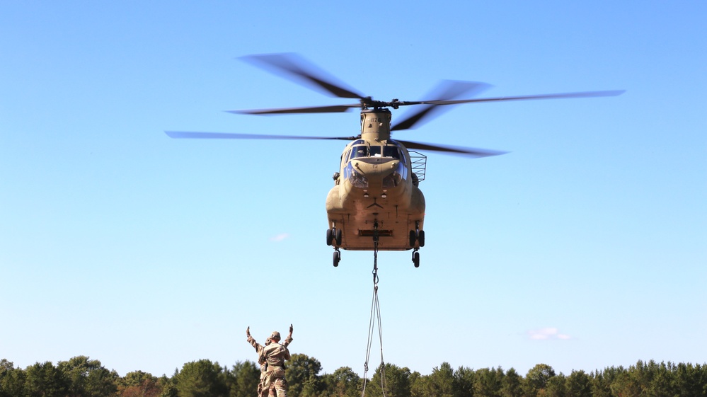 89B sling-load training operations at Fort McCoy