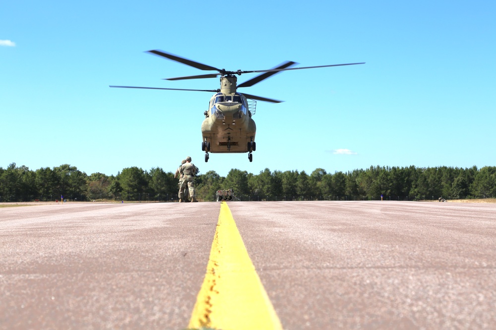 89B sling-load training operations at Fort McCoy