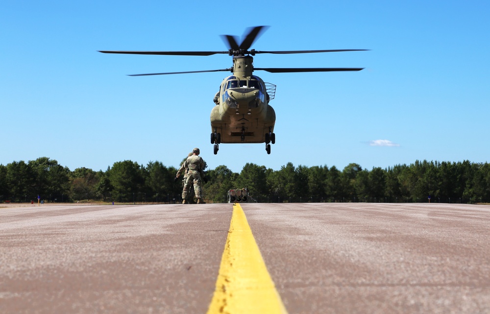 89B sling-load training operations at Fort McCoy