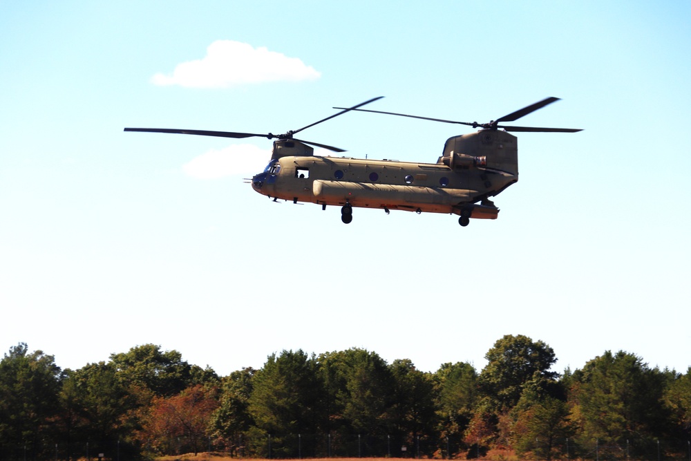 89B sling-load training operations at Fort McCoy