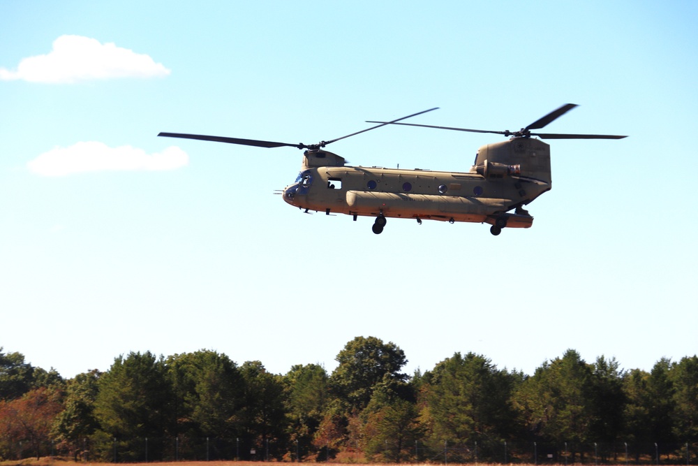 89B sling-load training operations at Fort McCoy