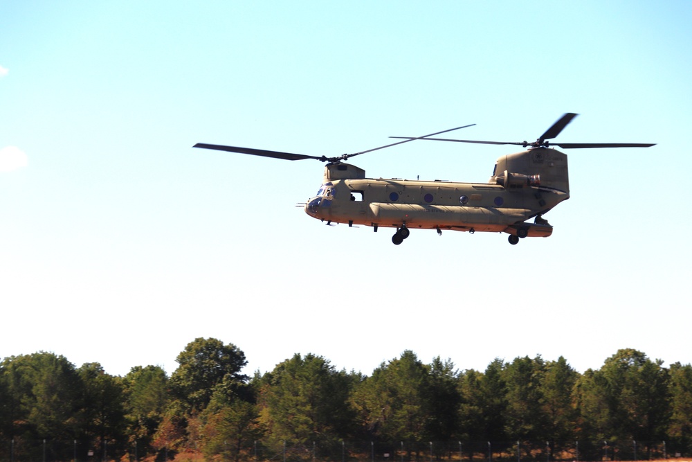 89B sling-load training operations at Fort McCoy