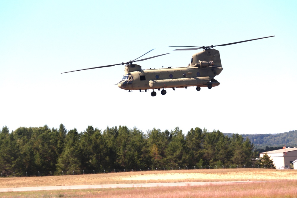 89B sling-load training operations at Fort McCoy