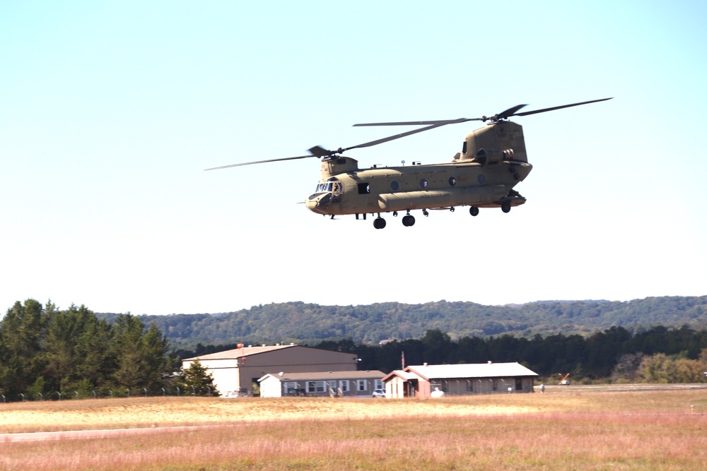 89B sling-load training operations at Fort McCoy