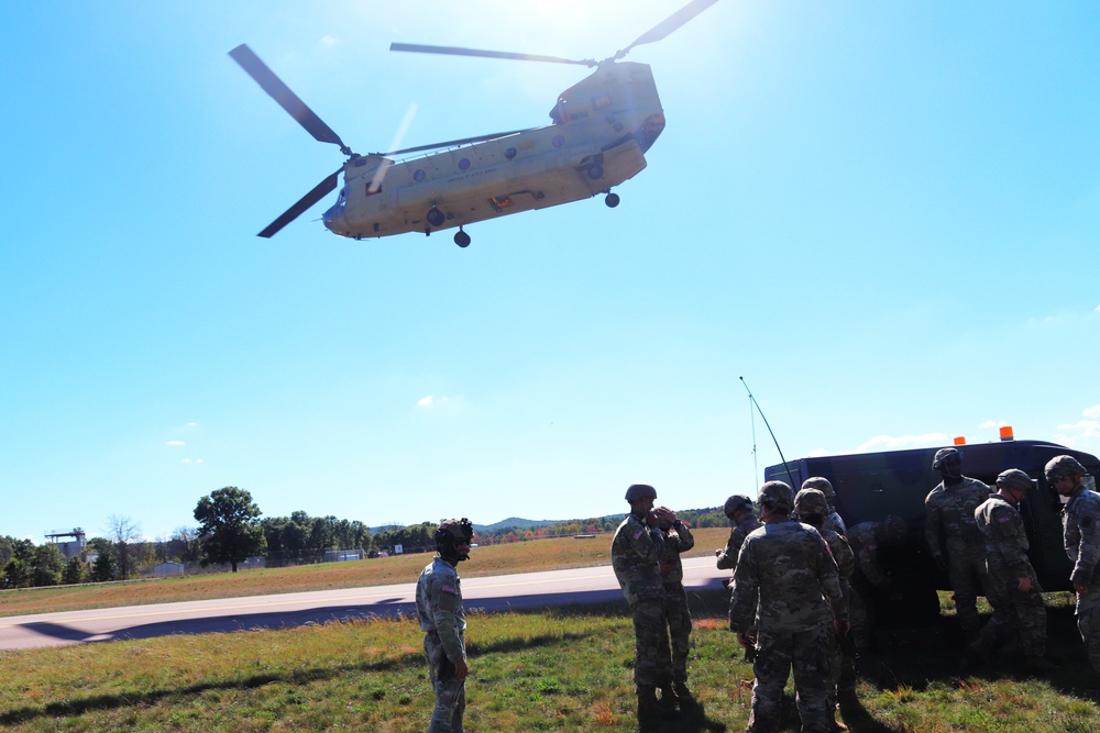 89B sling-load training operations at Fort McCoy