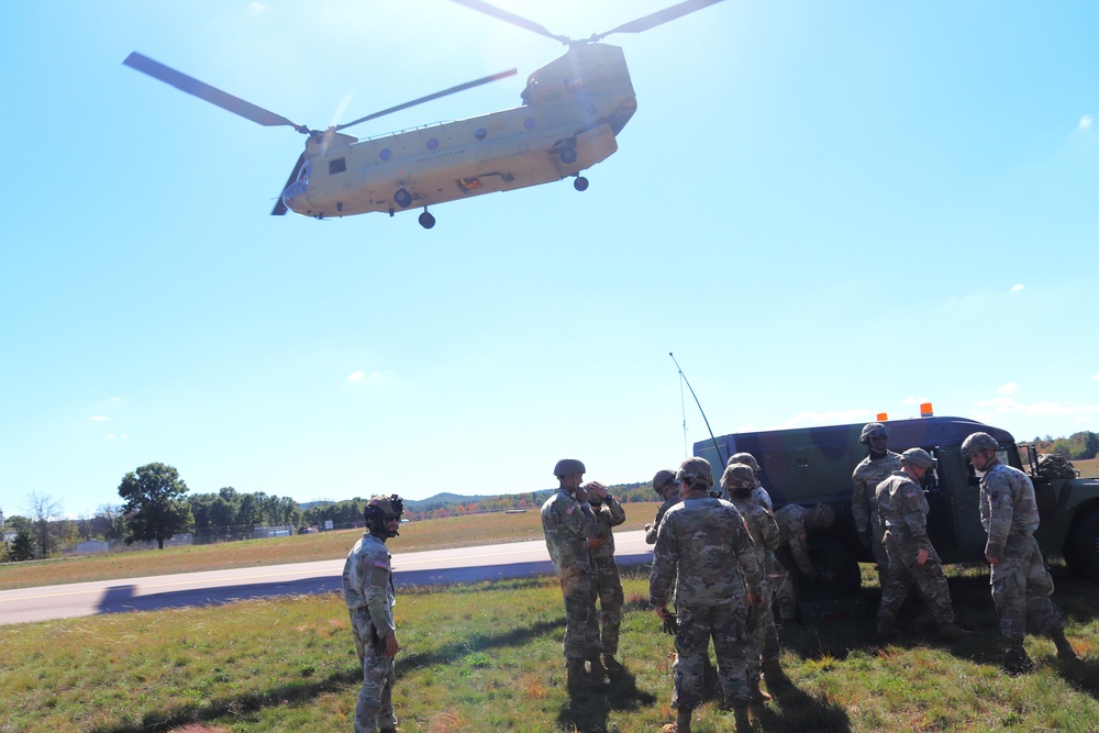 89B sling-load training operations at Fort McCoy