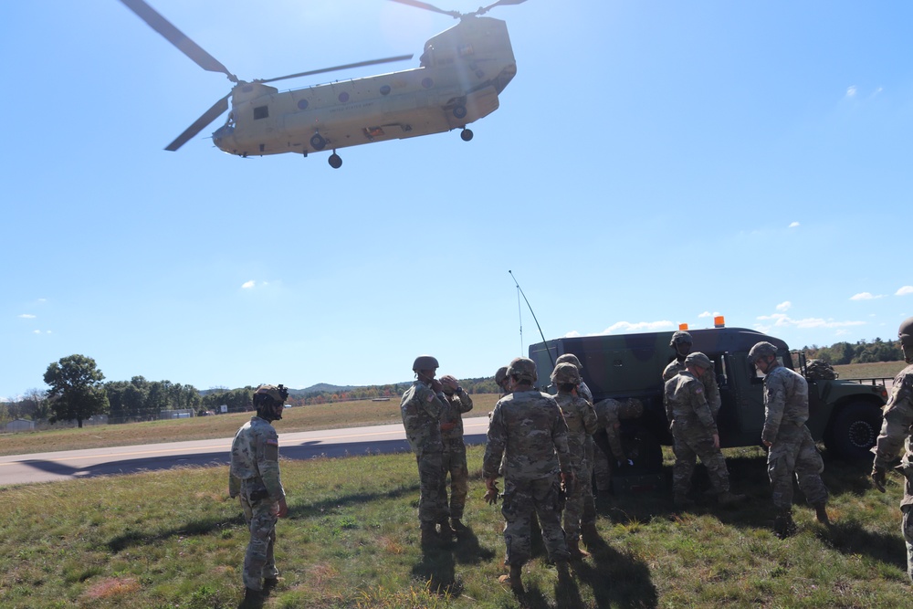 89B sling-load training operations at Fort McCoy