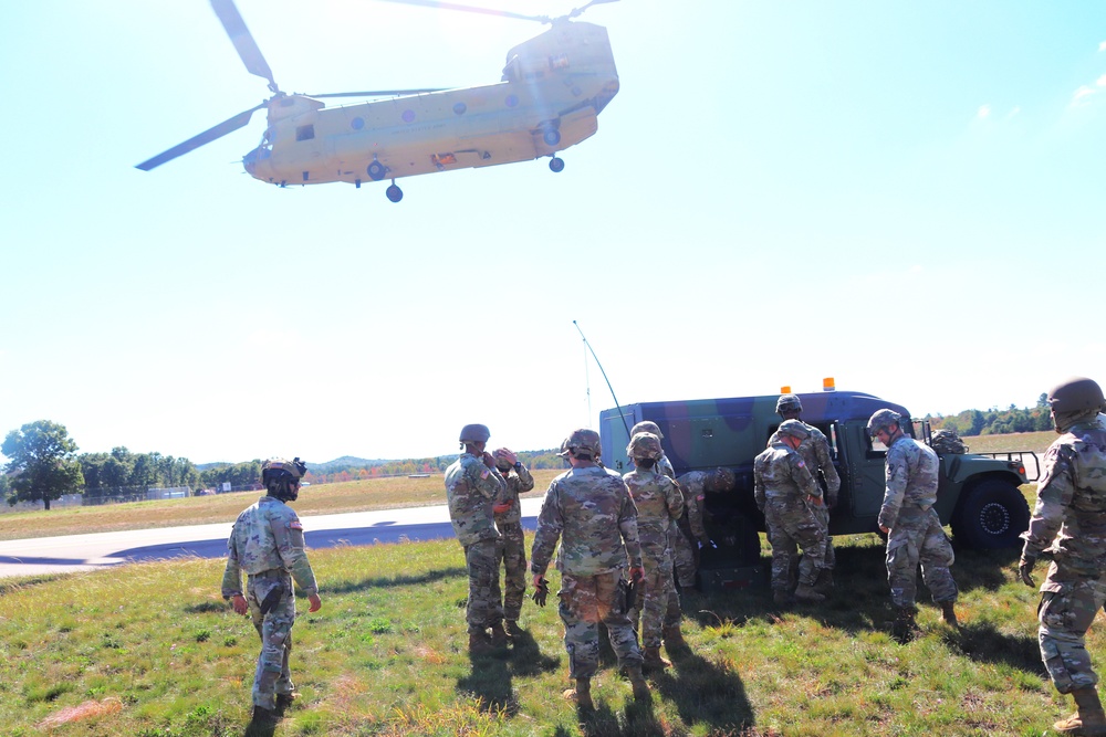 89B sling-load training operations at Fort McCoy