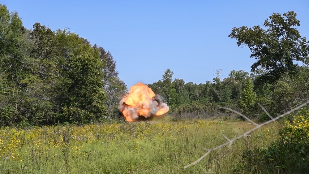 Leftover materials receive explosive sendoff at Arnold AFB