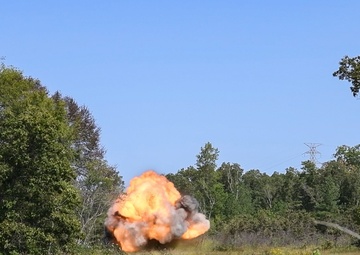 Leftover materials receive explosive sendoff at Arnold AFB