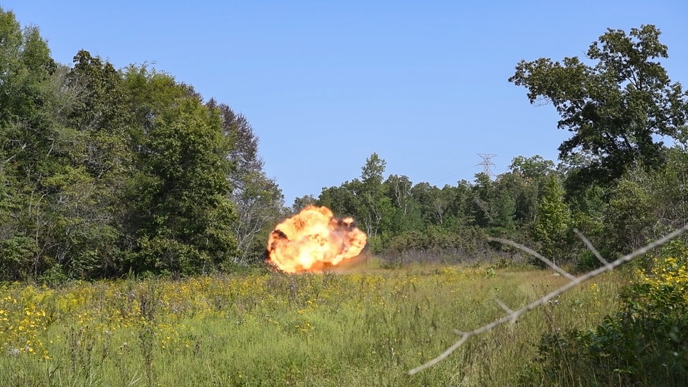 Leftover materials receive explosive sendoff at Arnold AFB