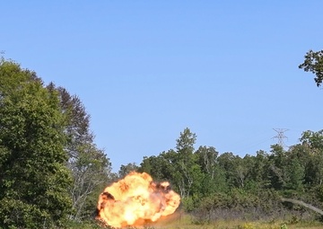 Leftover materials receive explosive sendoff at Arnold AFB