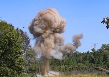 Leftover materials receive explosive sendoff at Arnold AFB