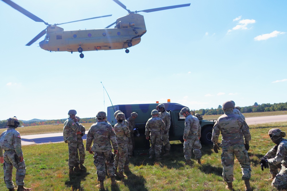 89B sling-load training operations at Fort McCoy