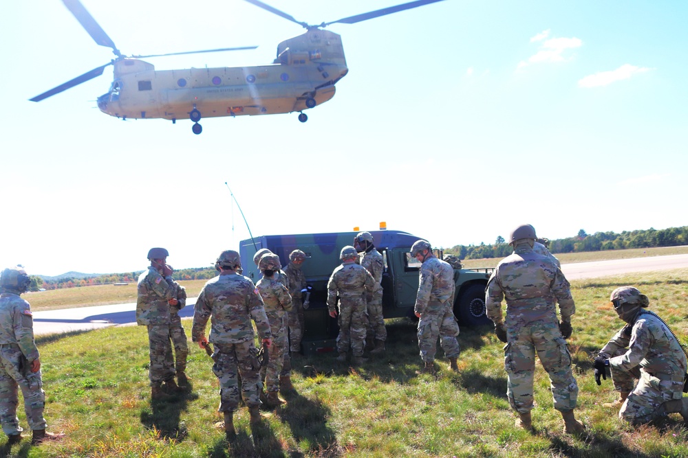 89B sling-load training operations at Fort McCoy