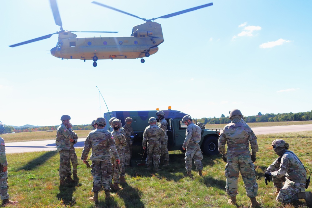 89B sling-load training operations at Fort McCoy