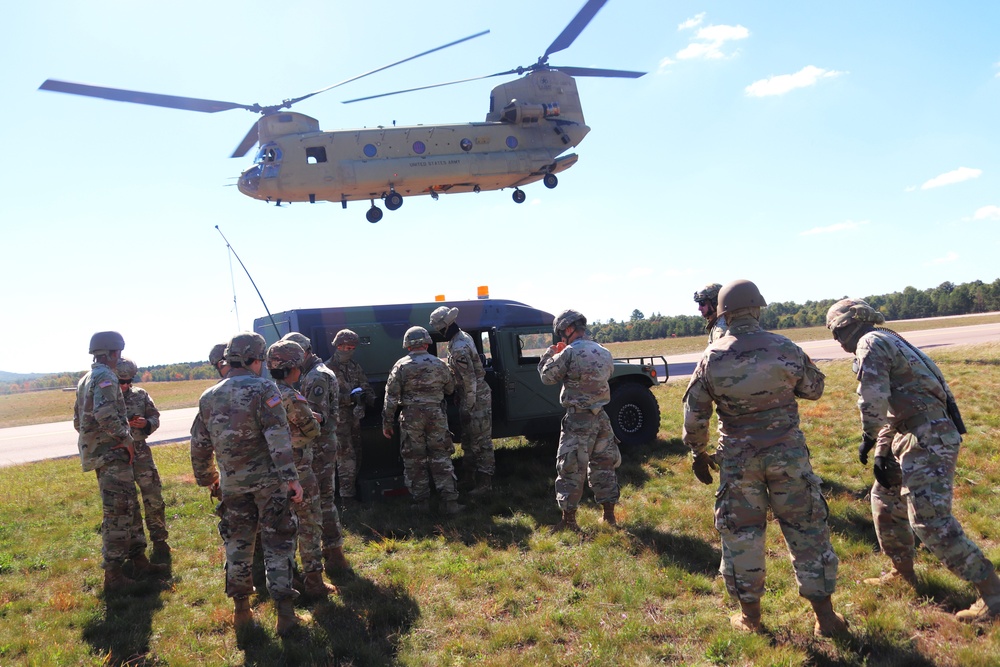 89B sling-load training operations at Fort McCoy