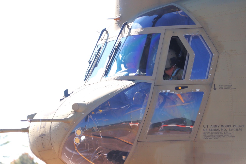 89B sling-load training operations at Fort McCoy