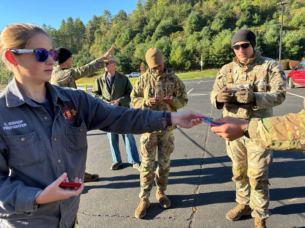 Screaming Eagle Soldier Returns Washed Away Fire Helmet