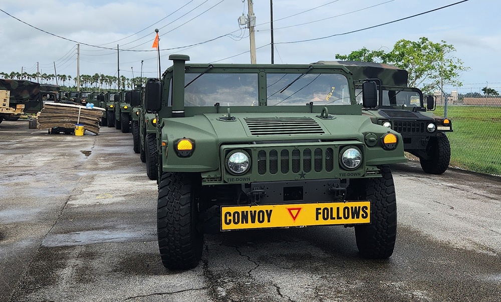 146th Expeditionary Signal Battalion convoys to Sanibel and Captiva Islands after Hurricane Milton