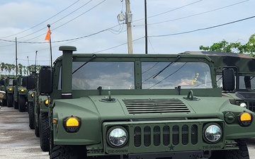 146th Expeditionary Signal Battalion convoys to Sanibel and Captiva Islands after Hurricane Milton