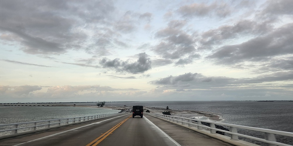 146th Expeditionary Signal Battalion convoys to Sanibel and Captiva Islands after Hurricane Milton